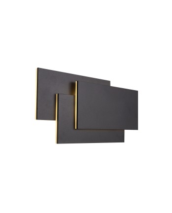 TAHITI XL * APLIQUE GRANDE LED CUADRADOS 36W - NEGRO - 3000K
